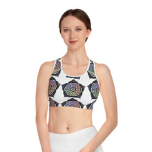 Load image into Gallery viewer, Life Flower Sports Bra (AOP)