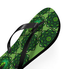 Load image into Gallery viewer, The Green Mandala Unisex Flip-Flops