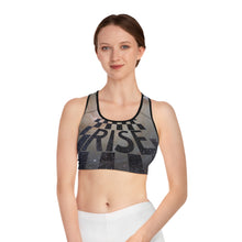 Load image into Gallery viewer, Checkered Space Sports Bra (AOP)