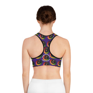 Love and Connection Sports Bra (AOP)