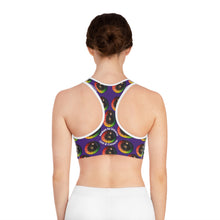 Load image into Gallery viewer, Love and Connection Sports Bra (AOP)