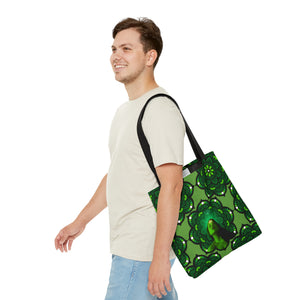 The Green Mandala AOP Tote Bag