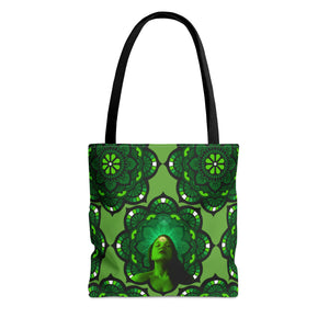 The Green Mandala AOP Tote Bag