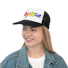 Load image into Gallery viewer, Eye Rise Rainbow Trucker Caps