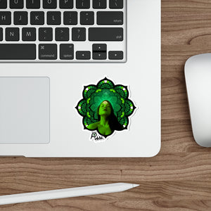 The Green Mandala Die-Cut Stickers
