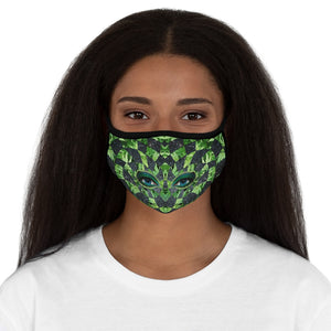 Hemp Space Goddess Fitted Polyester Face Mask freeshipping - The Art of Eye Rise